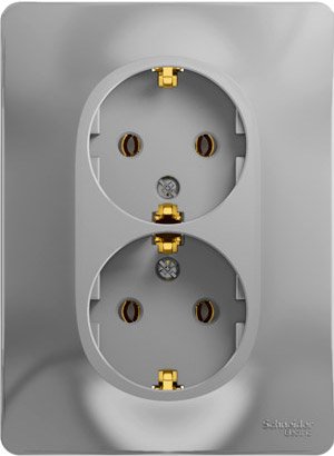 

Розетка Schneider Electric Glossa GSL000324 (алюминий)