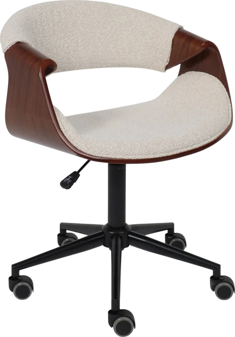 

Офисное кресло AksHome Angara (букле, кремовый Lisa 102/черный)