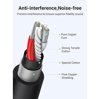 Кабель Ugreen AV130 20710 XLR - XLR (2 м, черный)