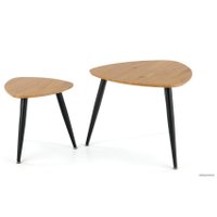 Журнальный столик Halmar Nicea 2 (дуб золотой/черный)