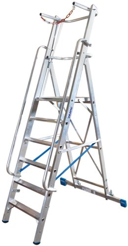 Лестница-стремянка Krause Stabilo с дугой безопасности 7 ступеней