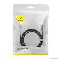 Кабель Baseus Pudding Series Fast Charging Cable 2.4A USB Type-A - Lightning (1.2 м, черный)