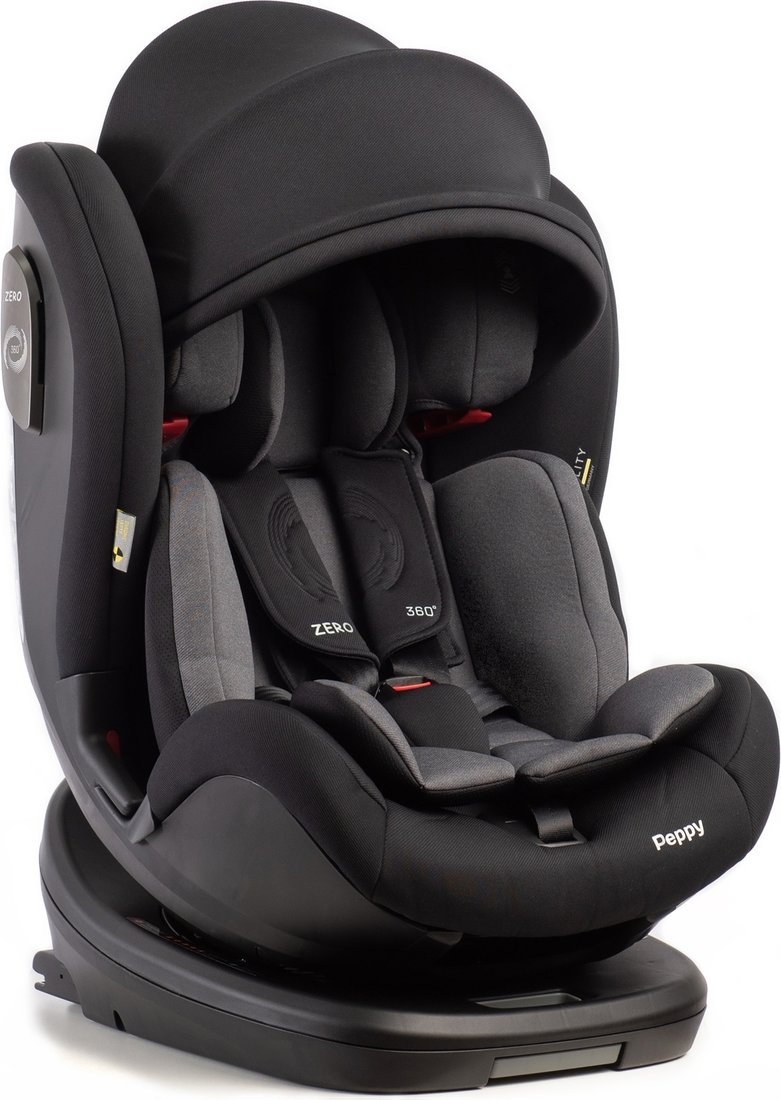 Детское автокресло PEPPY Zero Isofix (black/grey)