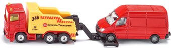Siku эвакуатор с микроавтобусом 1667