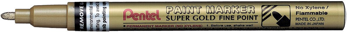 

Маркер перманентный Pentel Paint MSP10-X (золотистый)