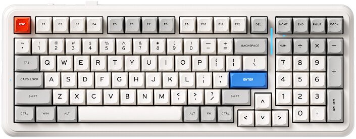 Клавиатура MCHOSE K99 V2 Retro White (Icy Creamsicle)