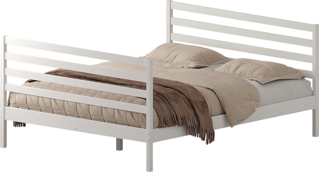 Кровать Домаклево Лето 160x190+В2+В2 (белый)