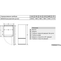 Холодильник Bosch KGE39AL33R