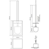 Ершик для унитаза Bemeta Vista 120113316-101