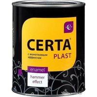 Эмаль Certa Plast с молотковым эффектом 800 г (черный)