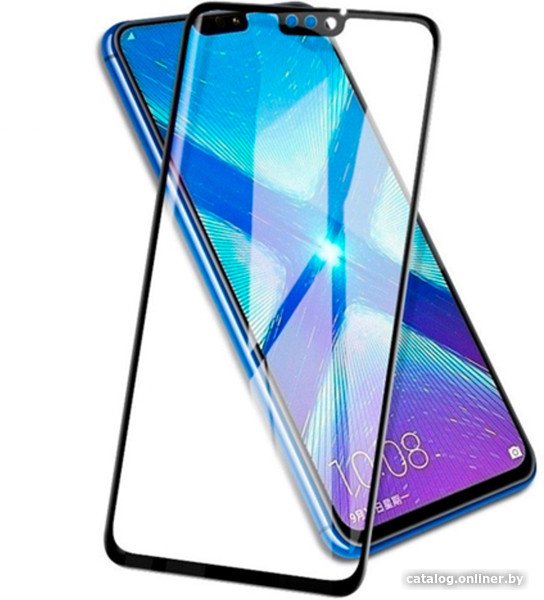 Защитное стекло Case Full Glue для Huawei Honor 9X Lite (черный глянец)