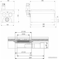 Канализационная установка SFA Sanidouche Flat в Пинске