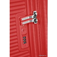 Чемодан-спиннер American Tourister SoundBox Coral Red 77 см