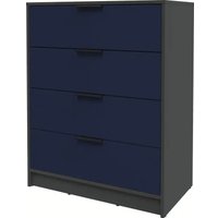 Комод Интерлиния Концепт КТ-К80 Глосс (антрацит/индиго)