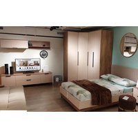 Полка MLK Тоскана (900) с гор.дв. (Дуб табачный/Бисквит)