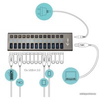 USB-хаб i-tec U3CHARGEHUB13