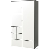 Шкаф распашной Ikea Вистхус 904.935.35 (серый/белый)