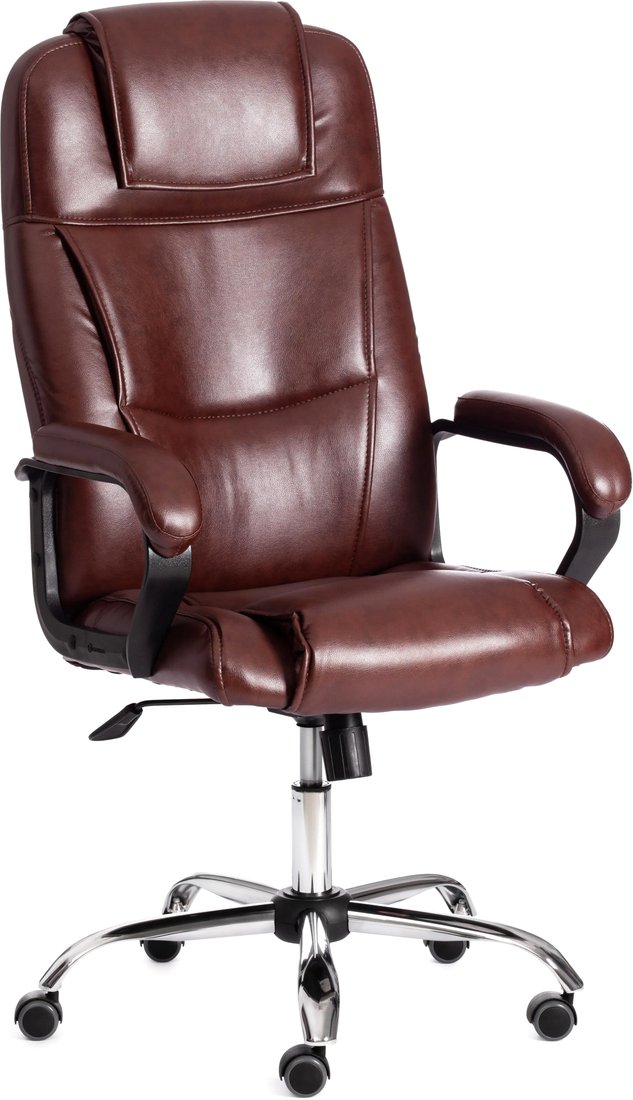 

Офисное кресло TetChair Bergamo (хром/экокожа коричневый)