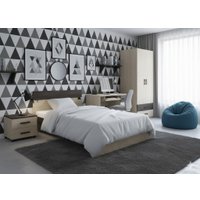 Кровать PROxSON Milton 80x190 (дуб кантербери/бунратти)