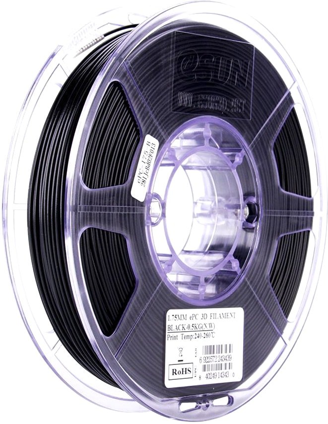 

Пластик eSUN ePC 1.75 мм 500 г (черный)