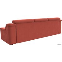 Диван Лига диванов Линдос (микровельвет, коралловый)
