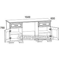 Стол Anrex Tiffany (вудлайн кремовый)
