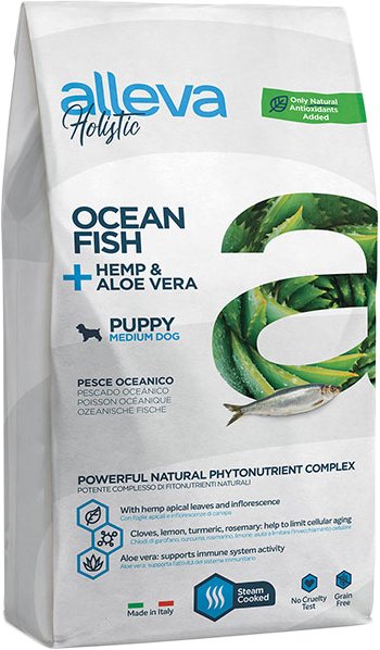 

Сухой корм для собак Alleva Holistic Ocean Fish + Hemp & Aloe vera Puppy Medium (Океанская рыба + конопля и алоэ вера) 2 кг