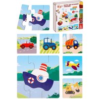 Развивающая игра Mapacha Транспорт с разным резом 962030