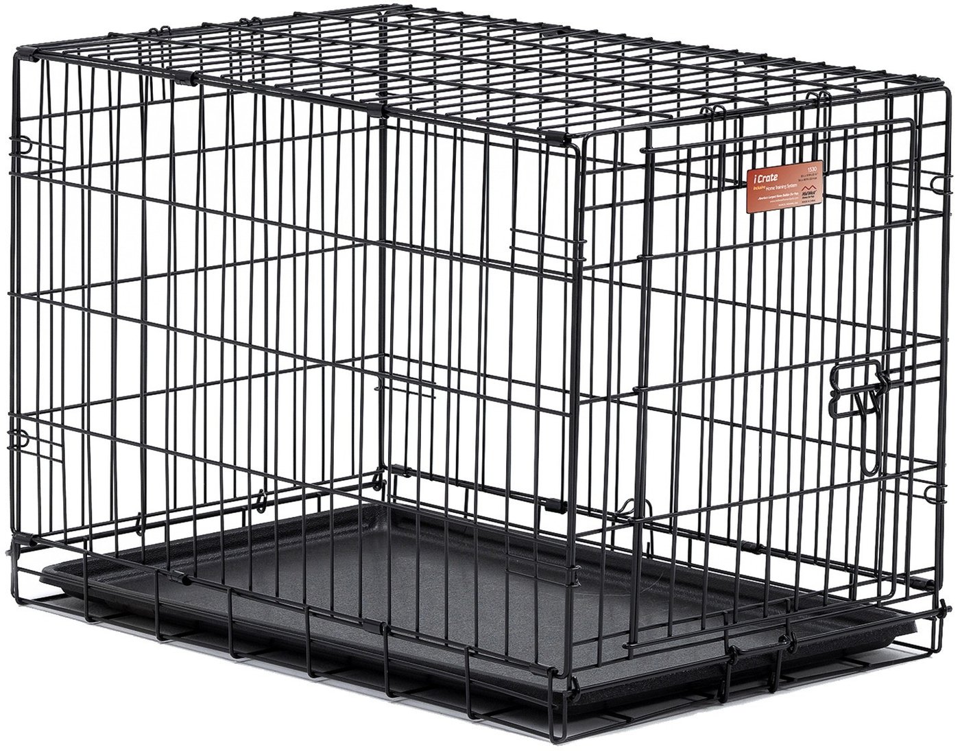 Клетка Midwest iCrate для собак 1 дверь 1530 (76x48x53см, черный)
