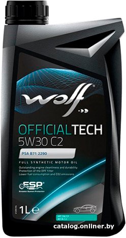 Моторное масло Wolf OfficialTech 5W-30 C2 1л