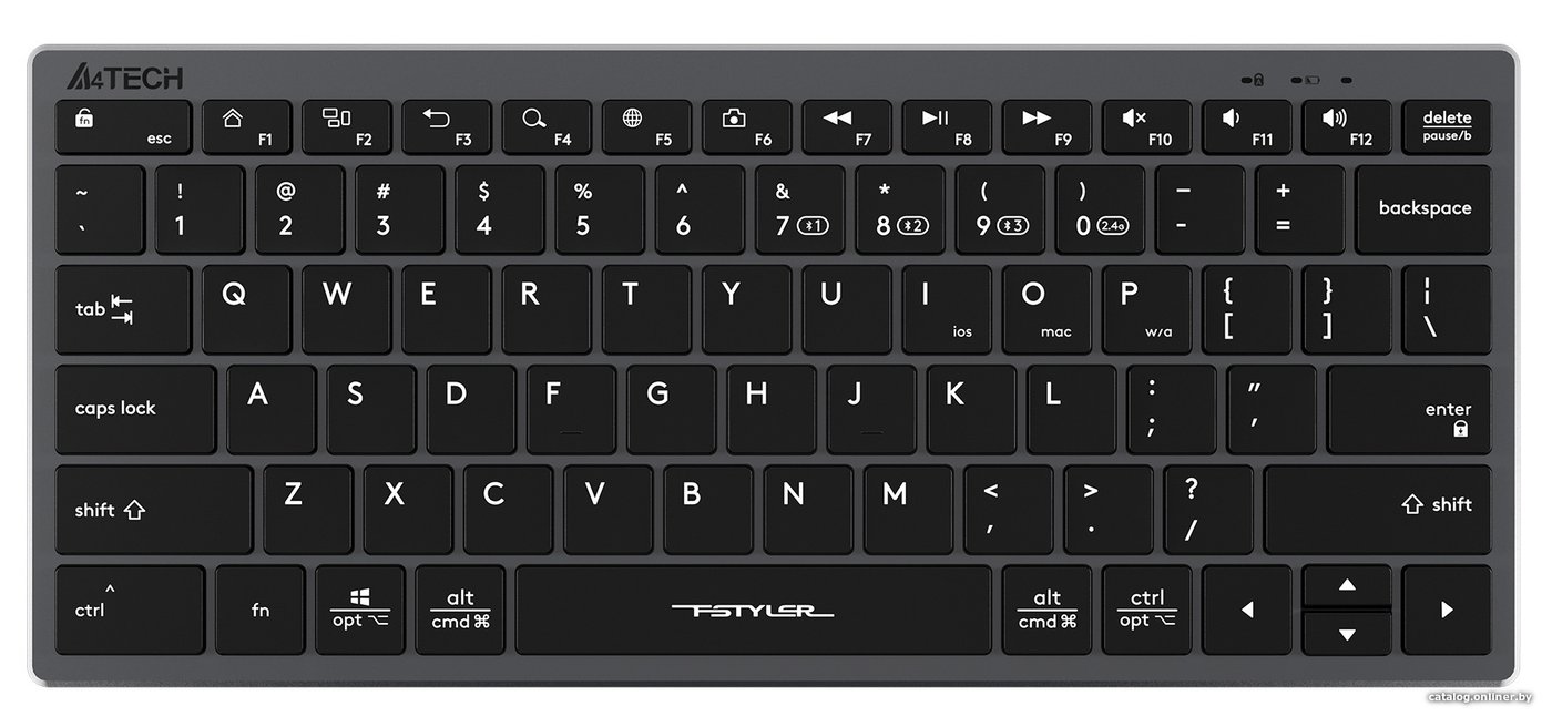 Клавиатура A4Tech Fstyler FBX51C (серый/черный)