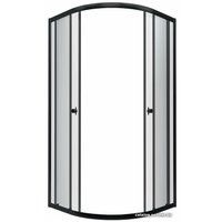 Душевой уголок Triton Альфа Блэк А1 90х90 без поддона (прозрачное стекло)