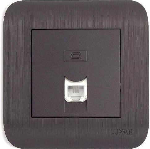 

Розетка телефонная Luxar Deco RJ-11 10.048.02 (венге)