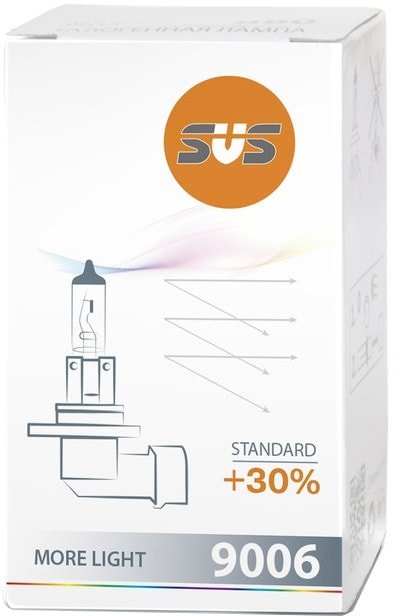

Галогенная лампа SVS HB4 55W P22d +30% 1шт