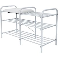 Полка для обуви Nika ЭТЛ3-1/МС (светло-серый/матовый серый)