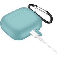 Чехол Sundays для AirPods 3 с карабином (голубой)