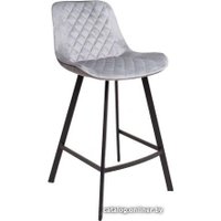 Стул AksHome Leros (светло-серый велюр HLR-20/черный)