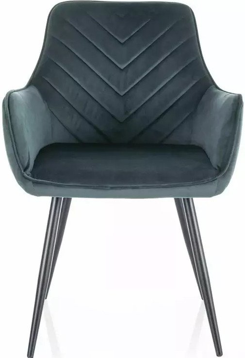 

Стул с подлокотниками Signal Fig Velvet 78 (зеленый/черный)