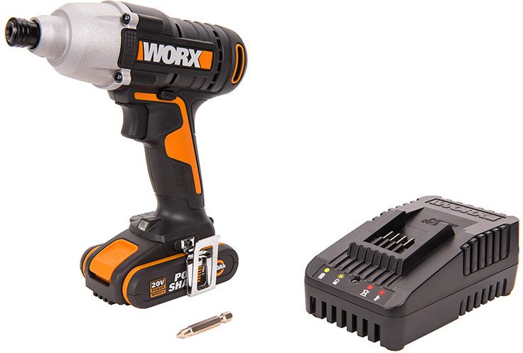 

Винтоверт Worx WX291 (с 1-им АКБ, кейс)