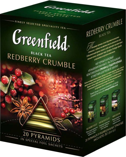 

Черный чай Greenfield Redberry Crumble 20 шт