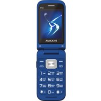 Кнопочный телефон Maxvi E5 up (синий)