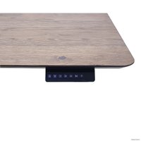 Столешница ErgoSmart 1300х750х27 мм (скошенный край, дуб мореный)