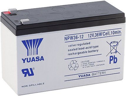 

Аккумулятор для ИБП Yuasa NPW36-12 (12В/7 А·ч)