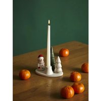 Подсвечник Tkano New Year Essential Enchanted forest TK24-NY_CNH0003 (белый/зеленый)