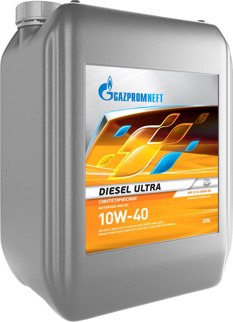 

Моторное масло Gazpromneft Diesel Ultra 10W-40 CI-4 ACEA E4/E7 20л