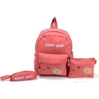 Детский рюкзак Ecotope С пеналом и сумочкой 287-2005-DPK (розовый)