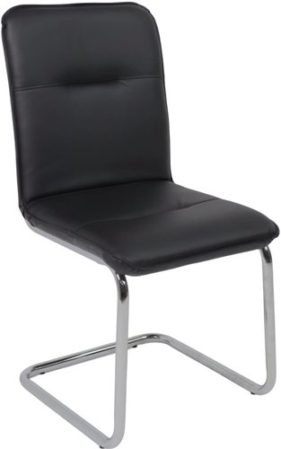 Офисный стул AksHome Вена (экокожа, черная/хром)