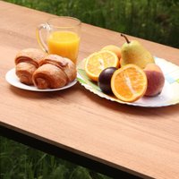 Стол Millwood Сеул керамогранит 120x60x75 (дерево вуд/металл черный) в Солигорске