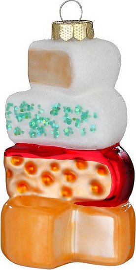 

Елочная игрушка Inge's Christmas Figural Glass Ornaments Коллекция сыров 65021H120