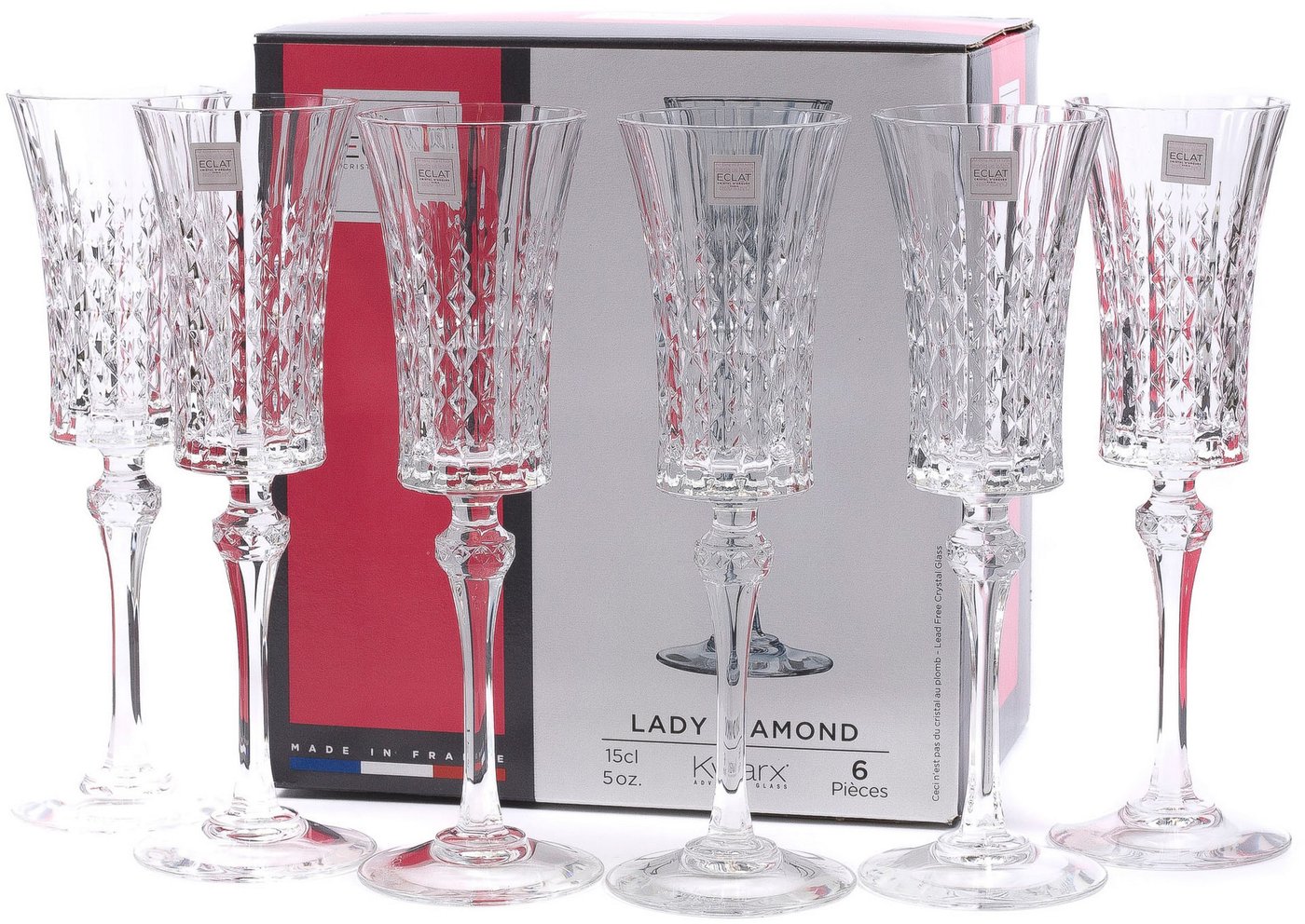 

Набор бокалов для шампанского Eclat Lady Diamond L9742